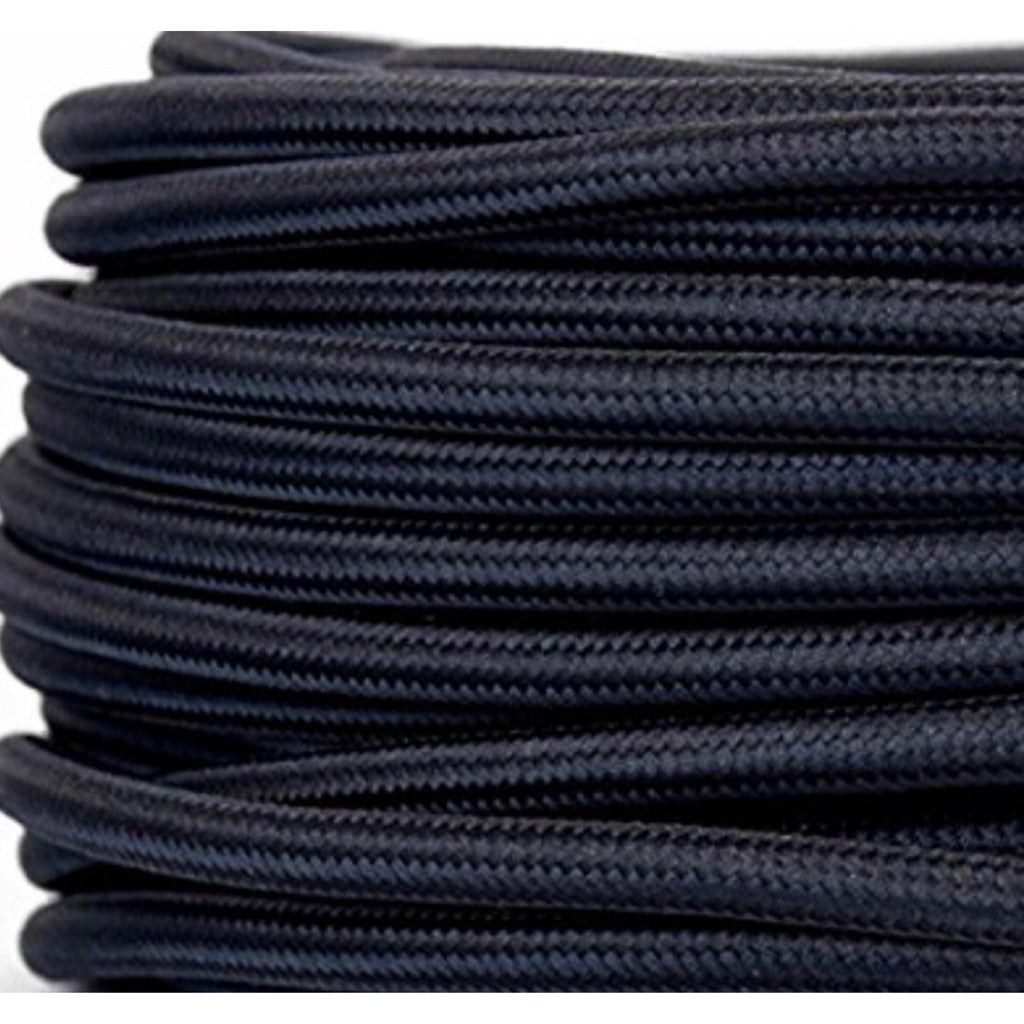 Textil-Kabel in schwarz
